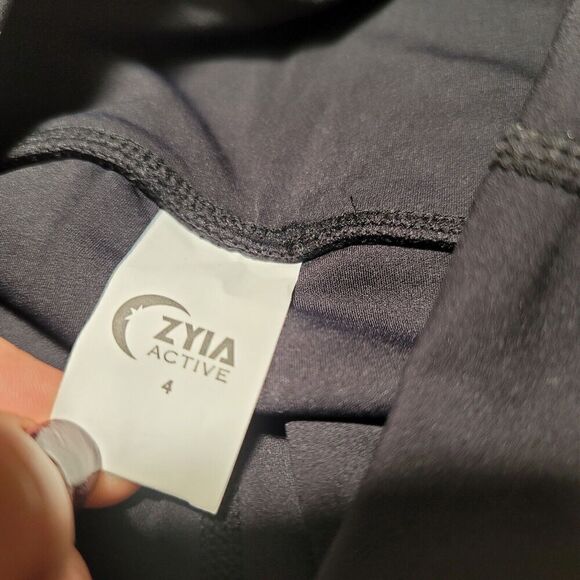 Zyia Active Black Spandex Leggings Gym Athletic Size 4 - Picture 5 of 7